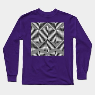 optical illusion pattern Long Sleeve T-Shirt